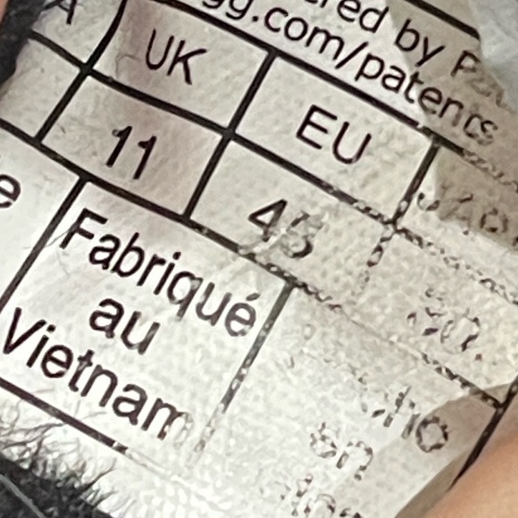 UGG Classic Slip on Shoes Suede Leather Shearling Black size 12 - Picture 14 of 15